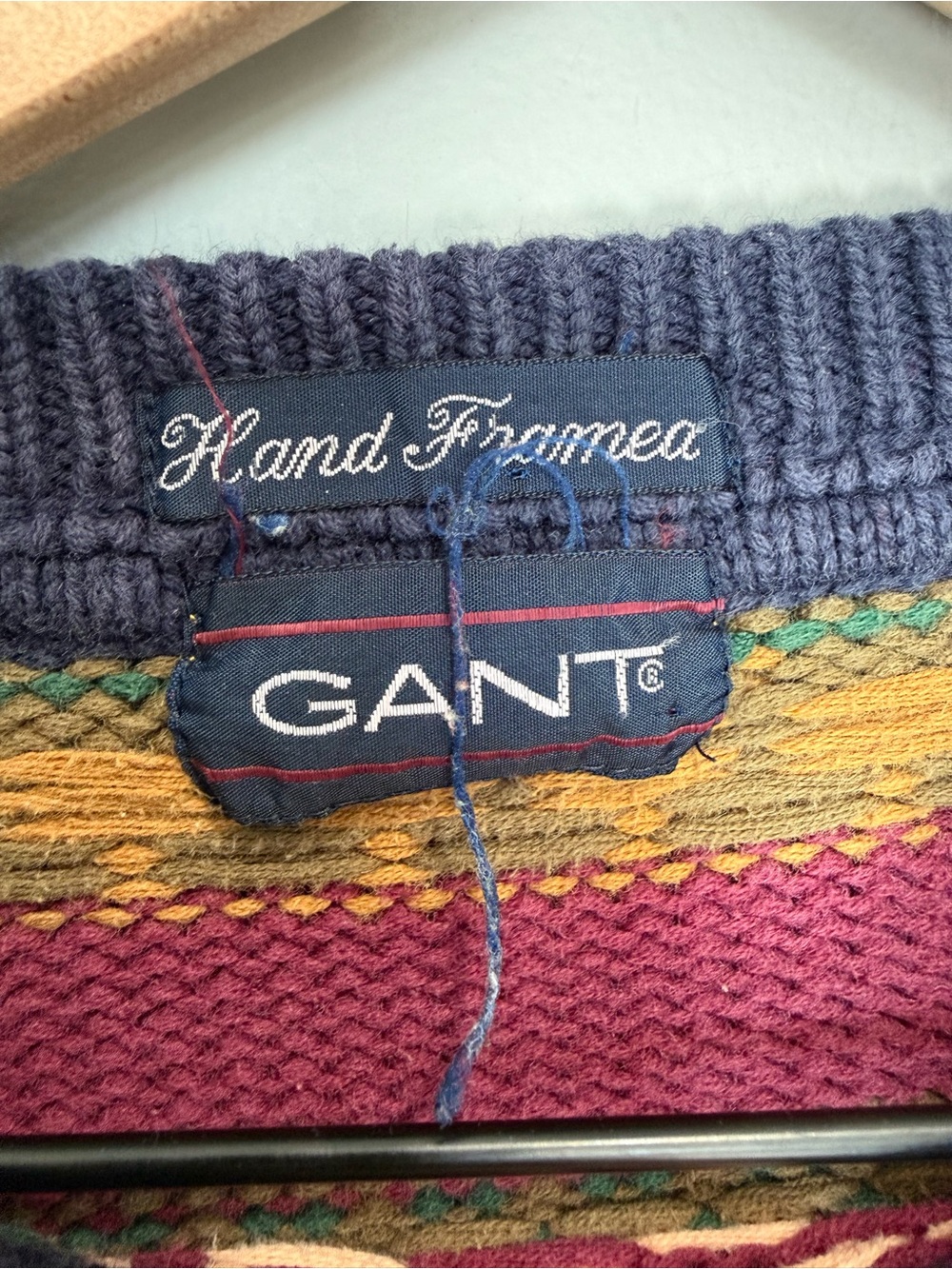 Vintage GANT Fair Isle Grandpaโ Sweater | Cottagecore Knit - Picture 4 of 5